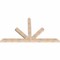 Ekena Millwork Saratoga Smooth Timber Gable Bracket, Douglas Fir, 96"W x 56"H x 3 1/2"D x 5 1/2"F, 14/12 Pitch GBW096X56X0406SAR00SDF - alternate 5